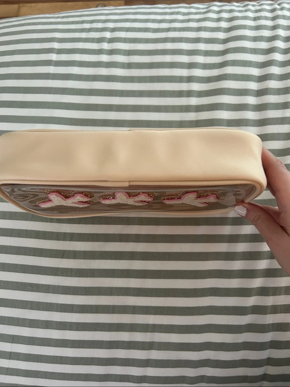 Stoney Clover Lane Airplane Small Pouch in Sand